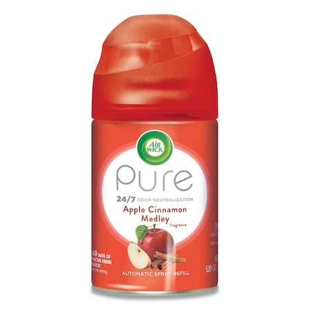 Air Wick Freshmatic Ultra Automatic Spray Refill, Apple Cinnamon Medley, 5.89 oz Aerosol Spray 62338-78283